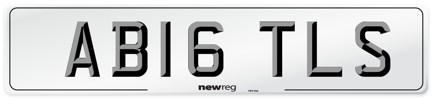 AB16 TLS Number Plate from New Reg